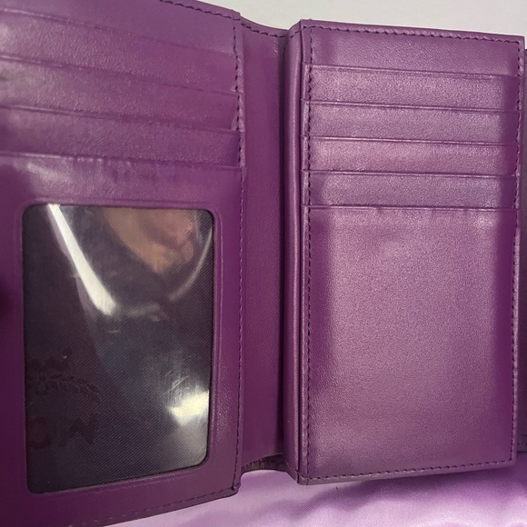 MCM Munchen purple trifold wallet EUC HOST PICK - Picture 8 of 13